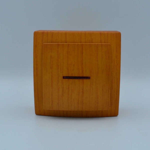 Вимикач Nilson Themis дуб 1кл з підсвіткою ( 26251002 ) - фото №1