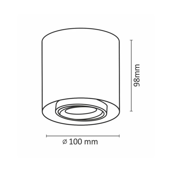 Точечный светильник Goldlux 325389 Xeno GU10 1x10W IP20 белый - фото №3