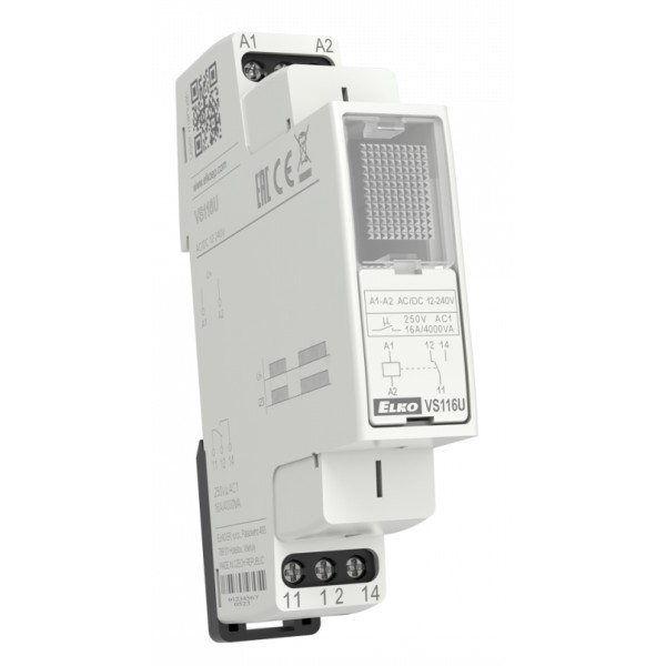 Промежуточное реле Elko-Ep VS116U белое