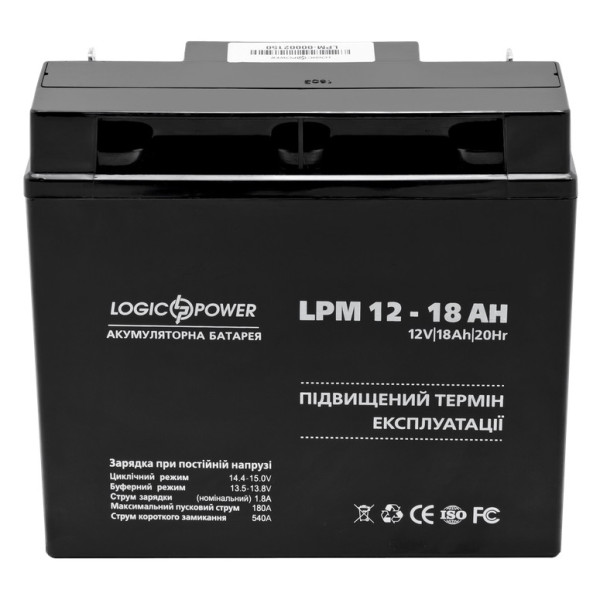Акумулятор AGM LPM 12-18 AH - фото №1