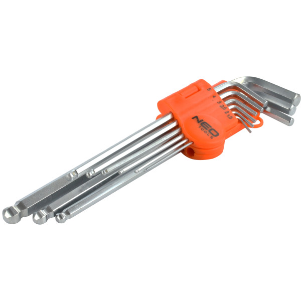 Набір шестигранних ключів Neo Tools 09-525 1.5-10мм (9шт)