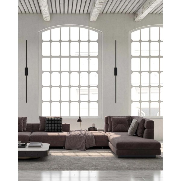 Бра, настенный светильник Goldlux 333971 Aisha LED 1x20W 4000K 2500Lm IP20 черный - фото №1