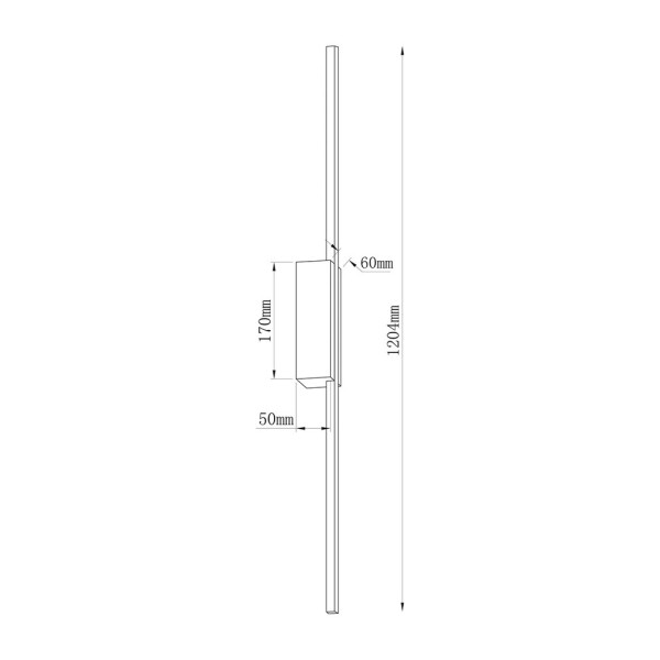Бра, настенный светильник Goldlux 333971 Aisha LED 1x20W 4000K 2500Lm IP20 черный - фото №3