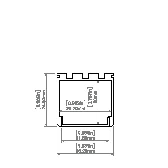 LED-профіль KLUS LIPOD, 1 метр - фото №4