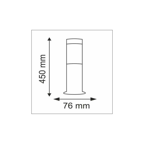 Вуличний світильник Goldlux 300942 Oslo E27 1x10W IP44 GR - фото №1