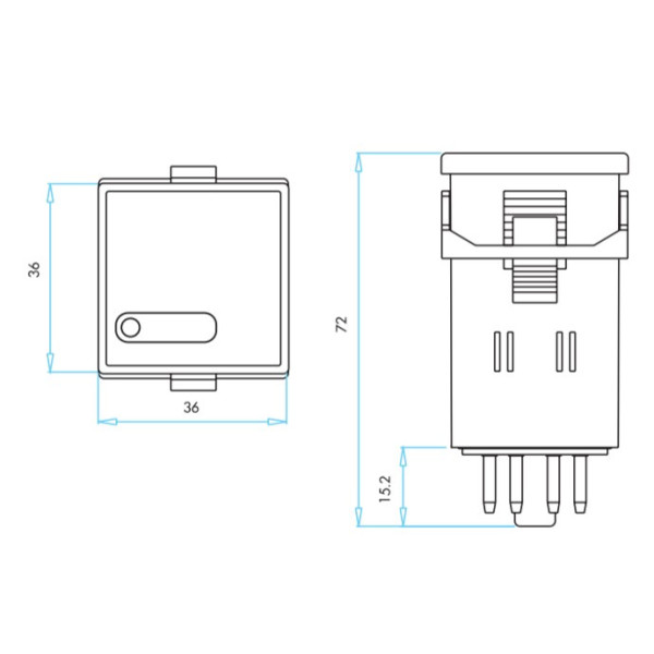 Реле контролю фаз EMAS RAM1S 3х380В AC - фото №2