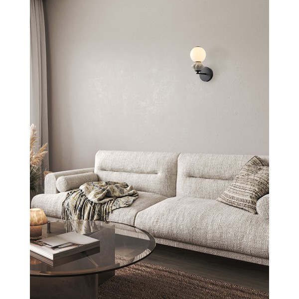 Бра, настінний світильник Italux WL-94921-1A-BK Balos LED 1x5W 3000K 550Lm IP20 чорний - фото №1