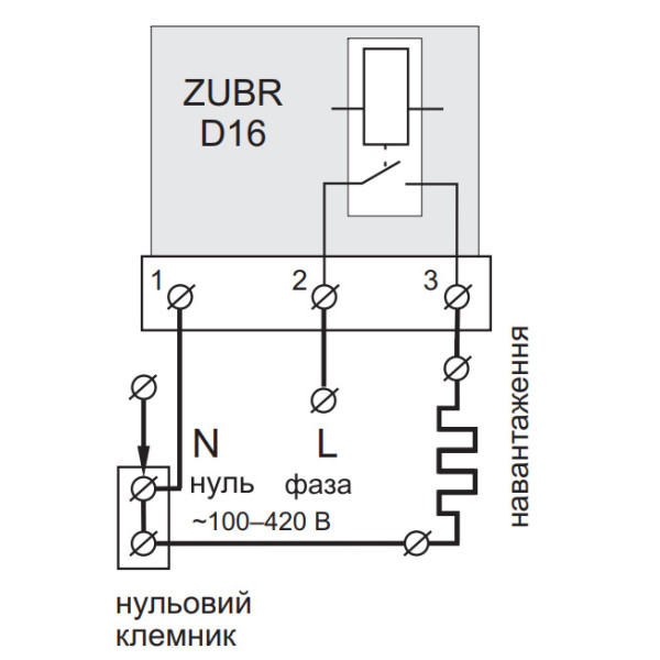 Реле напряжения ZUBR D16 - фото №4