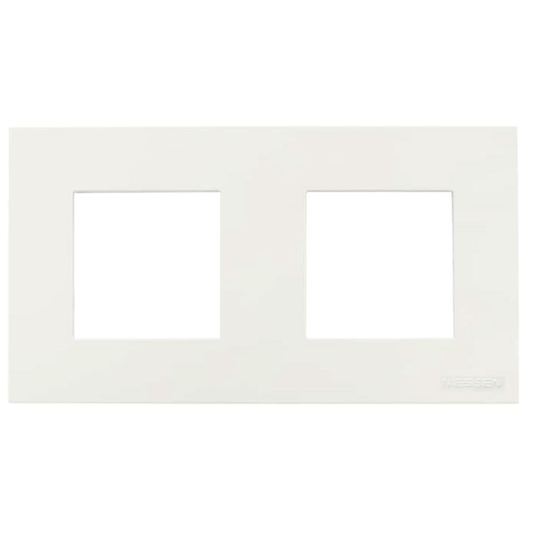Двомісна рамка ABB Zenit 2CLA227210N1101 N2272.1 BL (білий)