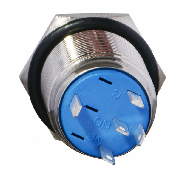 Кнопка Аско-Укрем TYJ 16-361 1NO+1NC 220В з підсвічуванням та фіксацією зелена (A0140010099) - фото №1