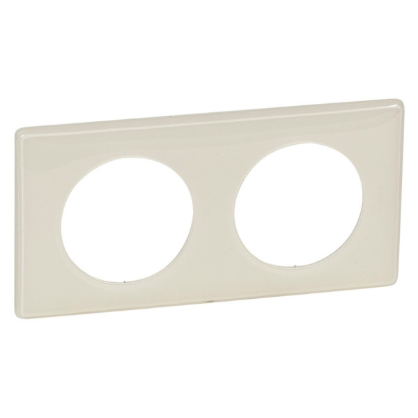 Рамка двухместная Legrand Celiane слоновая кость глянец