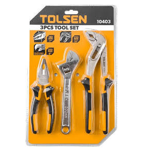 Набір плоскогубців та регульованого ключа Tolsen (10403) - фото №2
