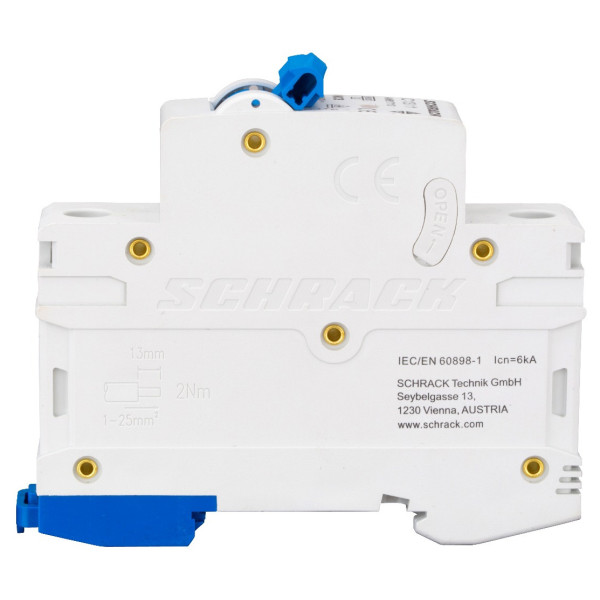 Автоматичний вимикач Schrack BM017106ME 10кА 6А 1P C ME - фото №3