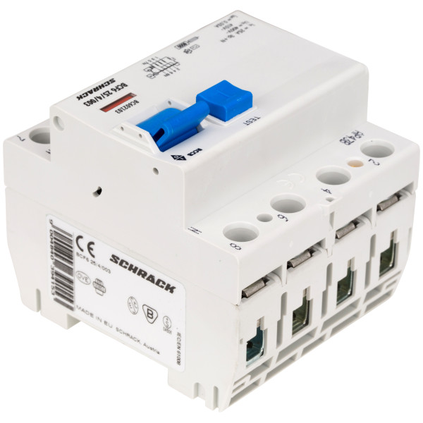 ПЗВ Schrack BC602103 6кА 25А 30мА 3P+N тип AC - фото №6
