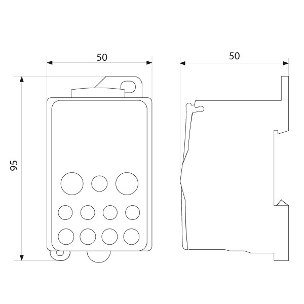 Распределительный клеммный блок Promfactor DTB250 690В 250A/12 контактов - фото №1