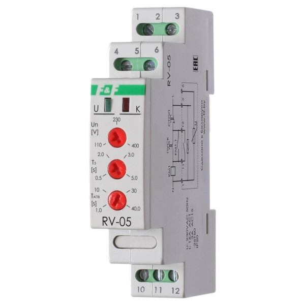 Електронне реле часу F&F RV-05 195-253В AC 16А
