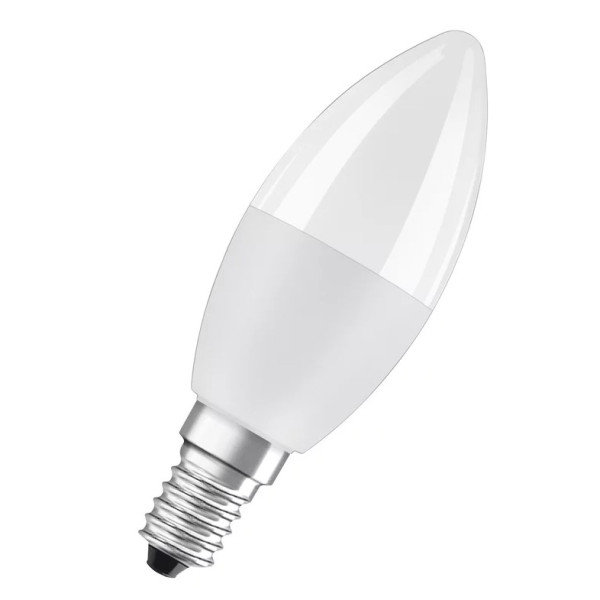 Лампа светодиодная Osram LED CL B40 REM 5,5Вт/827 FR E14 4х1 с пультом - фото №1