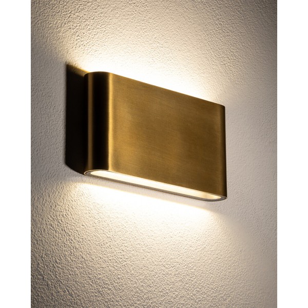 Вуличний світильник Nowodvorski 11366 Semi M LED 2x5W 3000K 500Lm IP54 латунний - фото №1