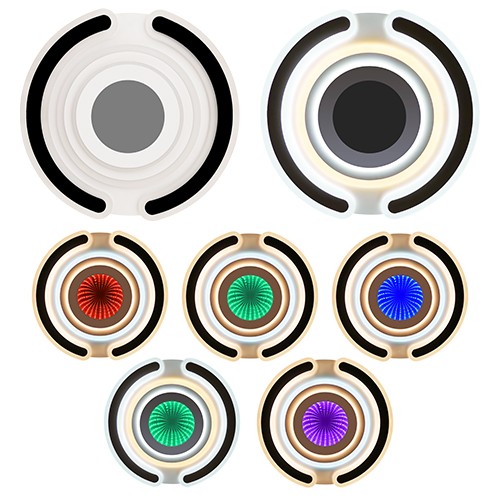 Світильник LED smart MATRIX+пульт 100W 3000-6000K IP20 чорний круг ( 220485 ) - фото №7