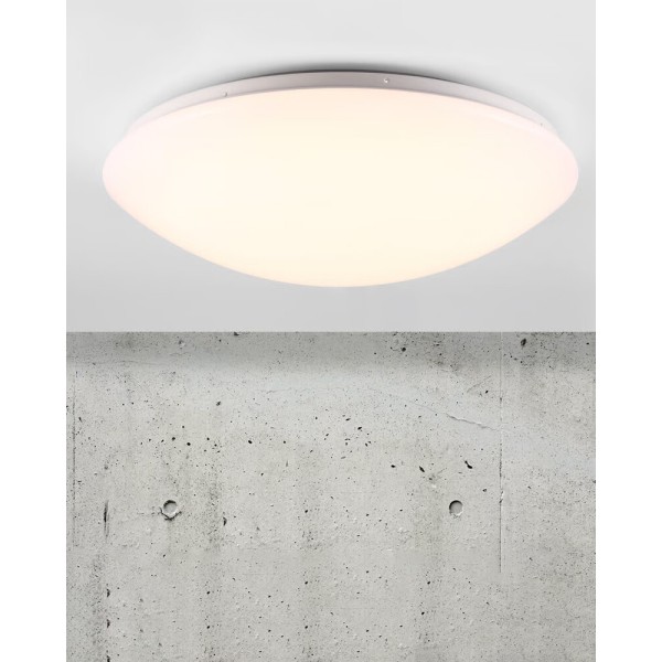 Потолочный светильник Nordlux 45396001 Ask LED 1x36W 3000K 3000Lm IP44 белый - фото №1