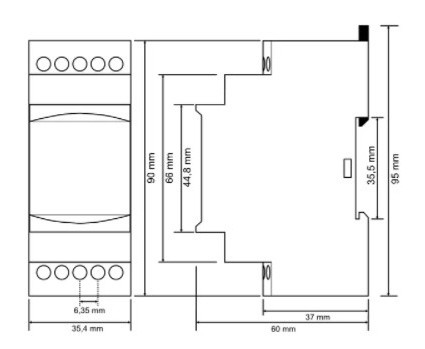 Реле контроля мото времени Tense DHM-DIN - фото №1