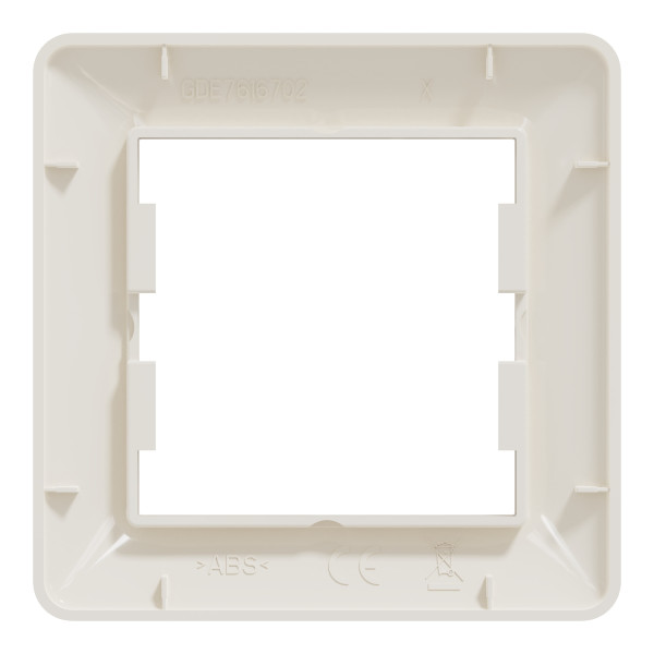 Рамка 1-постовая Schneider Electric Asfora кремовая (EPH5800123) - фото №2