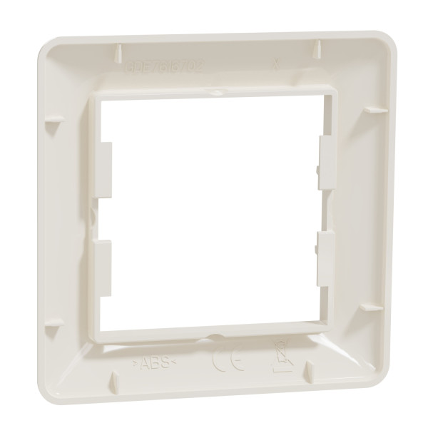 Рамка 1-постовая Schneider Electric Asfora кремовая (EPH5800123) - фото №3