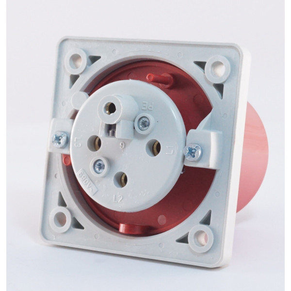 Прямий панельний штекер WALTHER WL635406 (3P+E) 32А 380V IP44 - фото №2