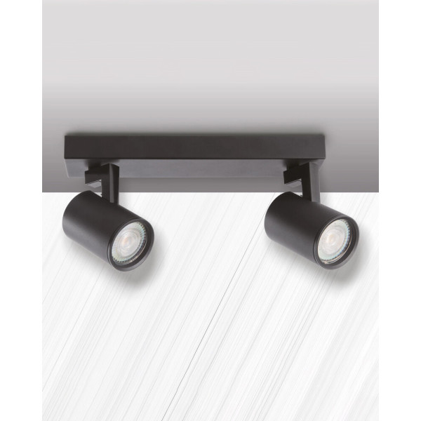 Светильник поворотный, спот Goldlux 328694 Lynx GU10 2x10W IP20 черный - фото №2