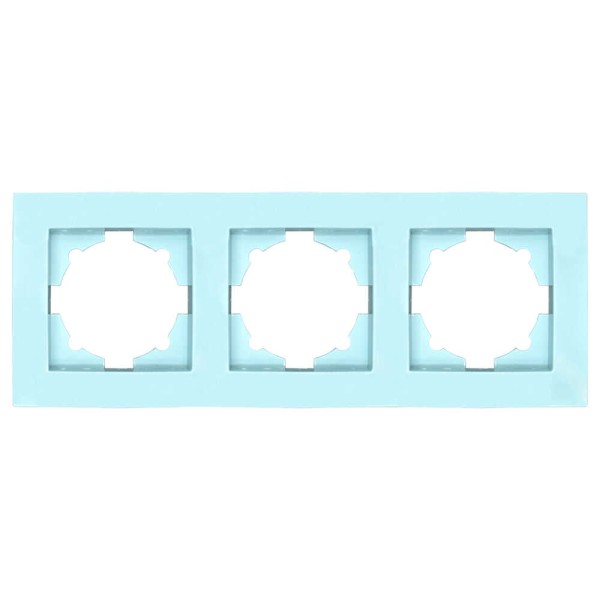 Рамка ELBI VEGA Colorline морська хвиля 3-на (510-011910-227)