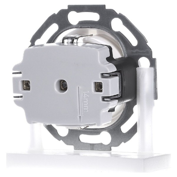 Розетка с з/к полярная белизна Berker 1930/Glas - фото №4