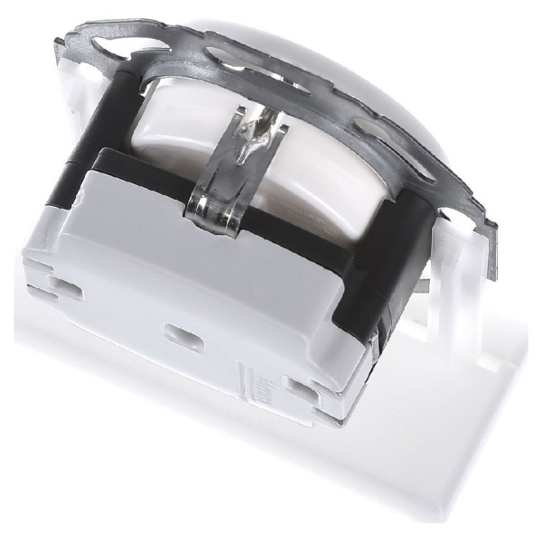 Розетка с з/к полярная белизна Berker 1930/Glas - фото №8