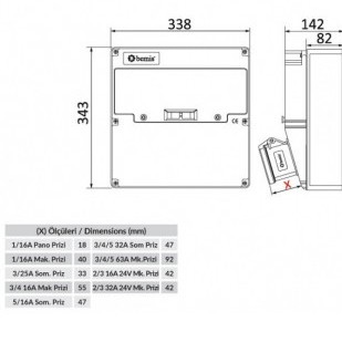 Пустий комбі-бокс Bemis BD4-6000-0000 340x340x140 IP66 (5.4.1.113360) - фото №1