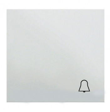 Клавіша із символом «Дзвінок» WL6010 Lumina-2, біла, Hager