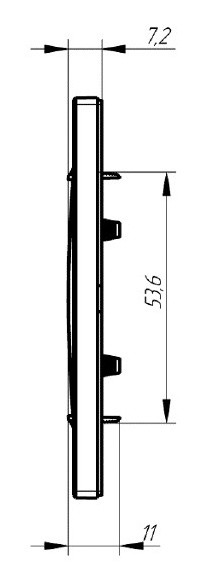 Універсальна двомісна рамка Plank Electrotechnic Nordic (PLK1020032) біла - фото №3