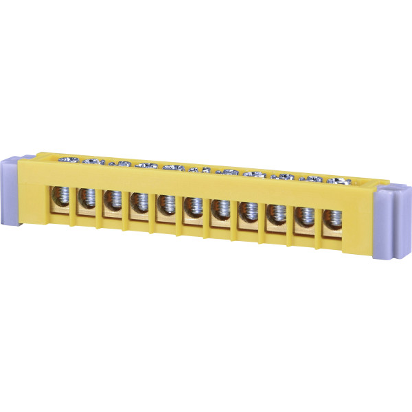 Шина заземления ETI 1101283 ERP-PE1 (для ERP «PE» 11М) жёлтая - фото №1