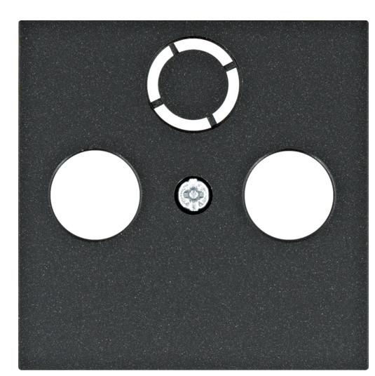 Лицьова ТВ панель Hager WL6313 Lumina (чорна)