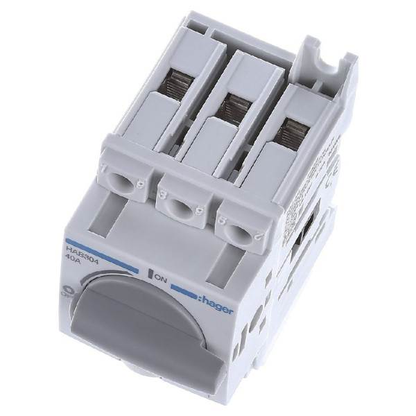 Рубильник Hager HAB304 3P 40А - фото №4