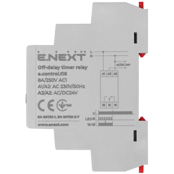 Реле тимчасового включення E.Next e.control.t16 - фото №2