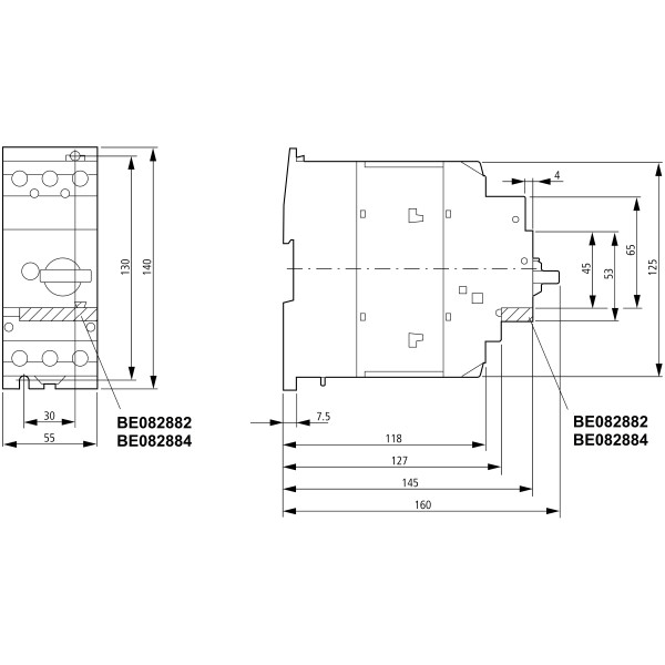 Автомат защиты двигателя Schrack BE650000 40-50А 3P - фото №2