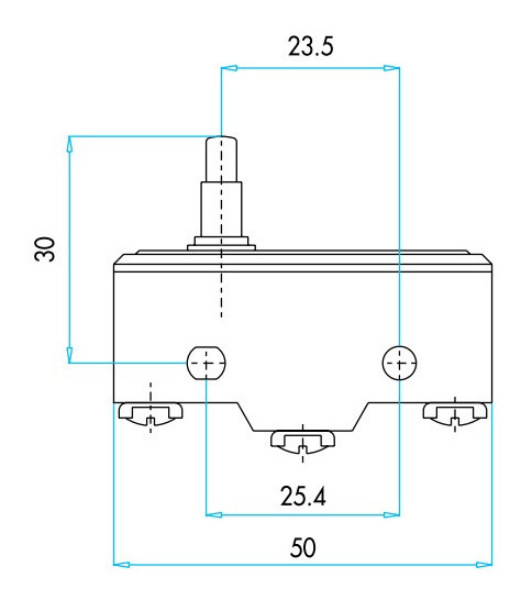 Конечный мини выключатель под винт EMAS MN1PUM3 - фото №6