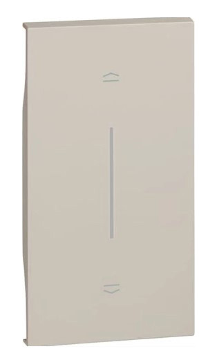 Клавиша для выключателя жалюзи Bticino Living Now KM05M2 на 2 модуля (песочная)