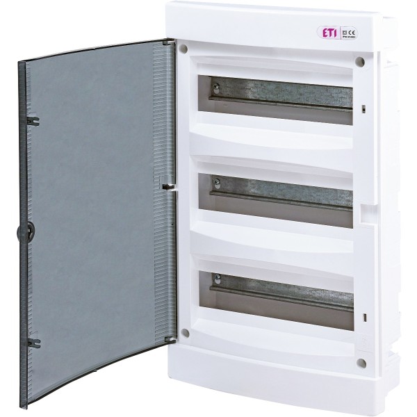 Вбудований щиток ETI 001101013 ECМ 36PT 36 М з прозорими дверцятами
