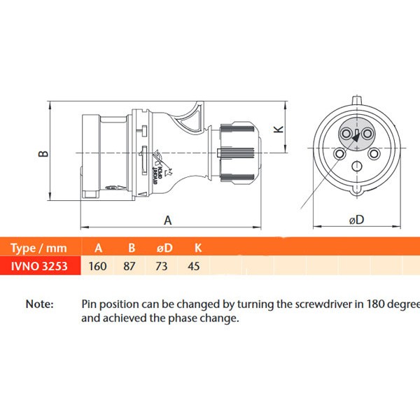 Переносная силовая вилка Sez IVNO3253 - фото №9