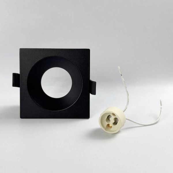 Светильник точечный Violux IBIZA-S GU10 IP44 черный ( 131108 ) - фото №1