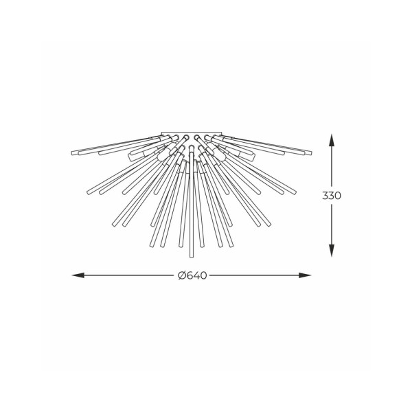 Люстра Zuma Line C0454-06Q-F7AA Molecule G9 6x33W IP20 - фото №1