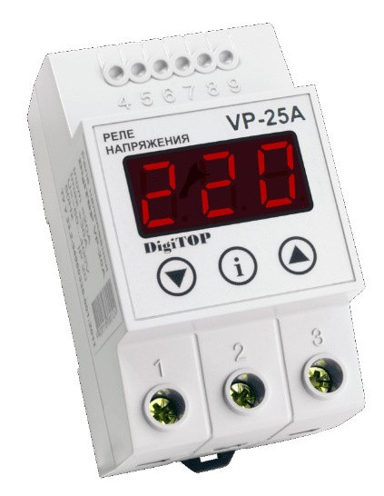 Реле напруги V-protector VP-25A DigiTOP