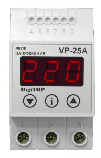 Реле напруги V-protector VP-25A DigiTOP - фото №3