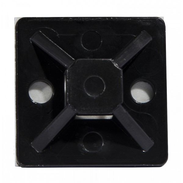 Майданчик до хомутів на клейовій основі Аско-Укрем ТМ-20 20х20мм 100шт чорний (A0150090107)