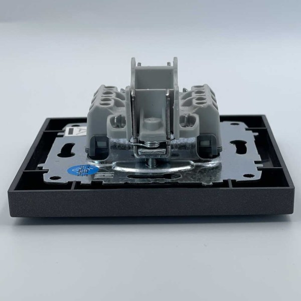 Вимикач EL-BI VEGA антрацит матовий 1-кл з підсвіткою ( 510-016700-201 ) - фото №3